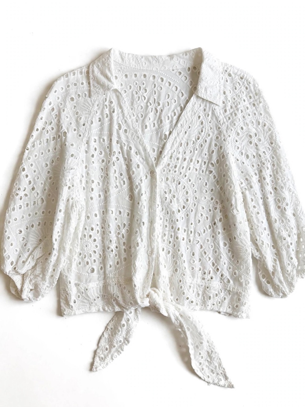 3 for $25 Perfect cotton eyelet top